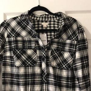 J. Crew Tops - J.crew flannel dress shirt J. Crew Tops - J.crew flannel dress shirt